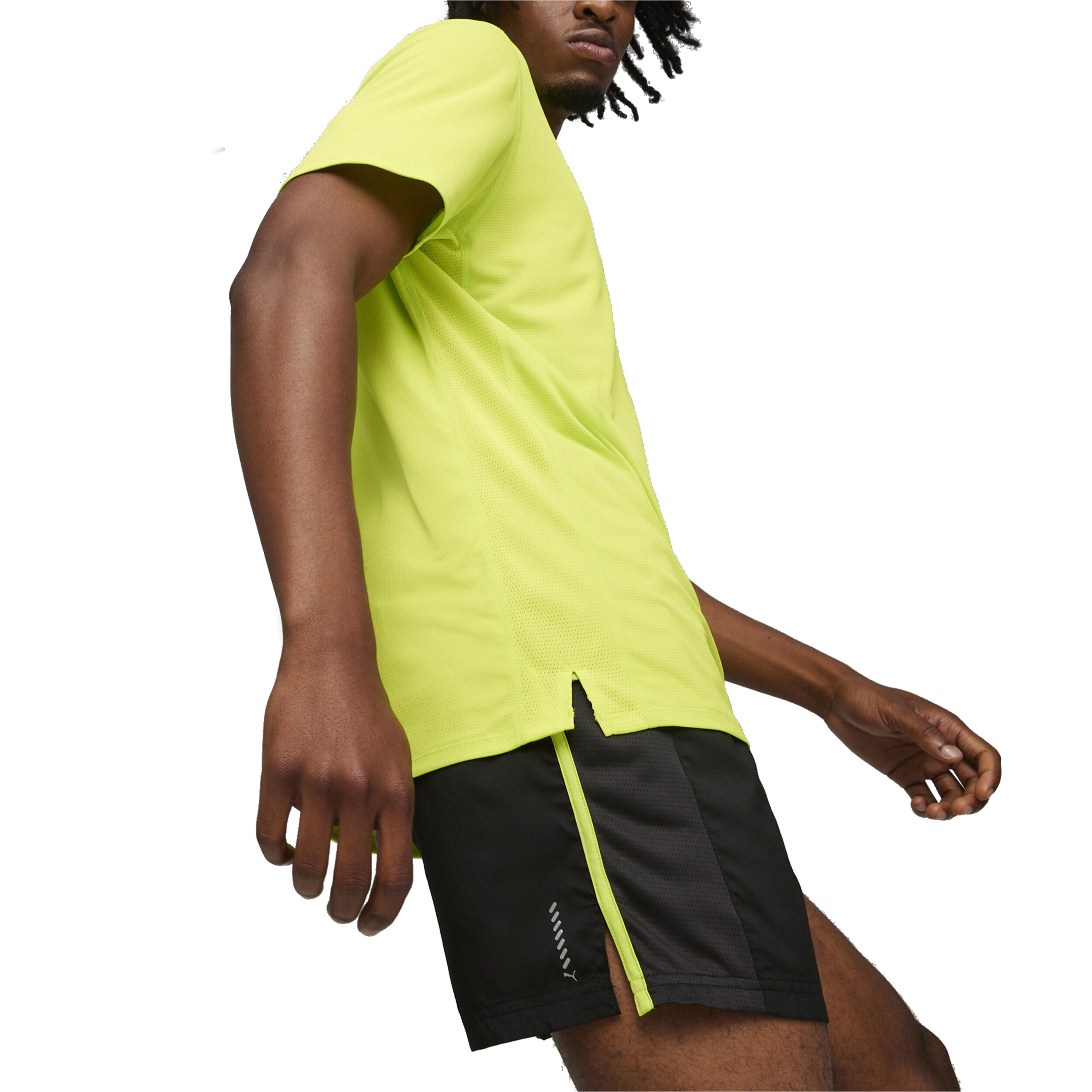 Run Favorite Velocity 5in Laufshorts Herren - Schwarz, Neongrün