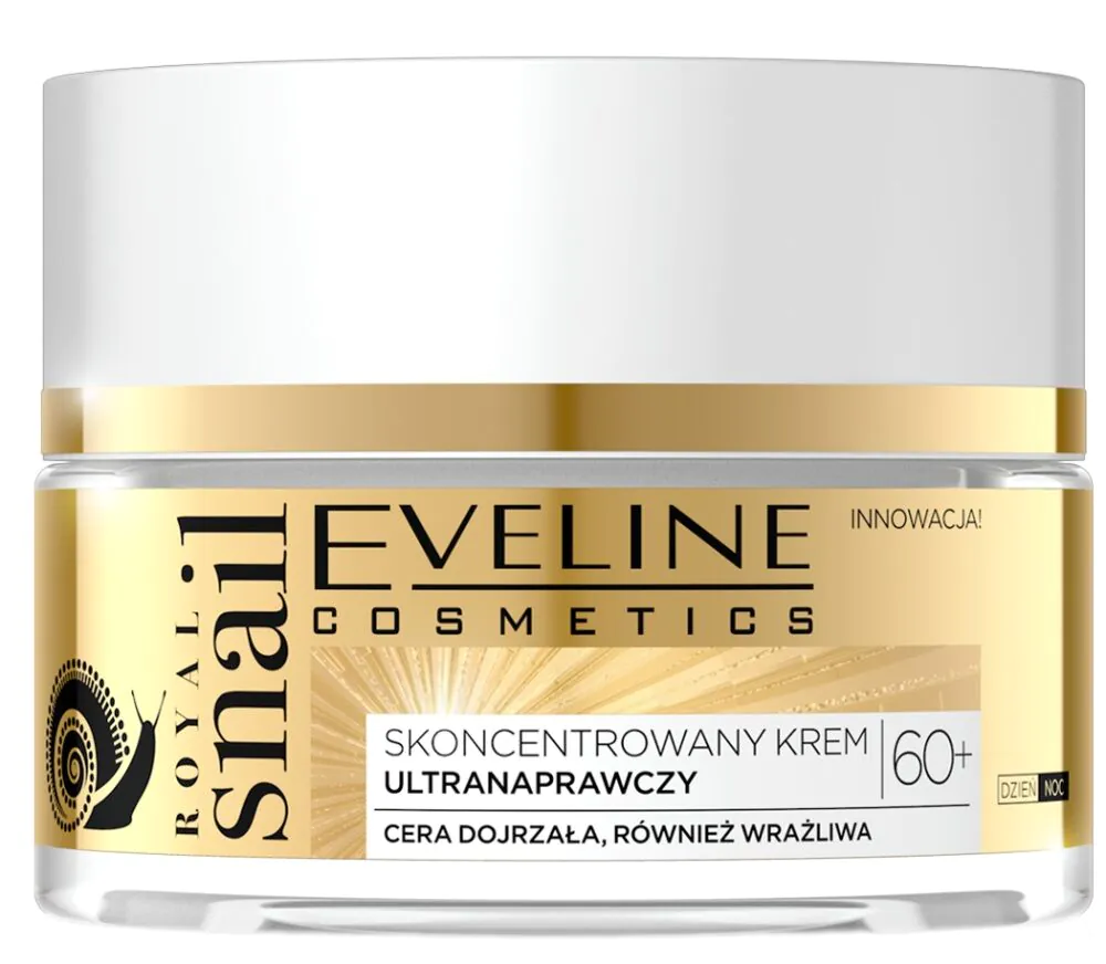 „Eveline Royal Snail“ itin atkuriamasis dieninis ir naktinis kremas nuo 60 metų