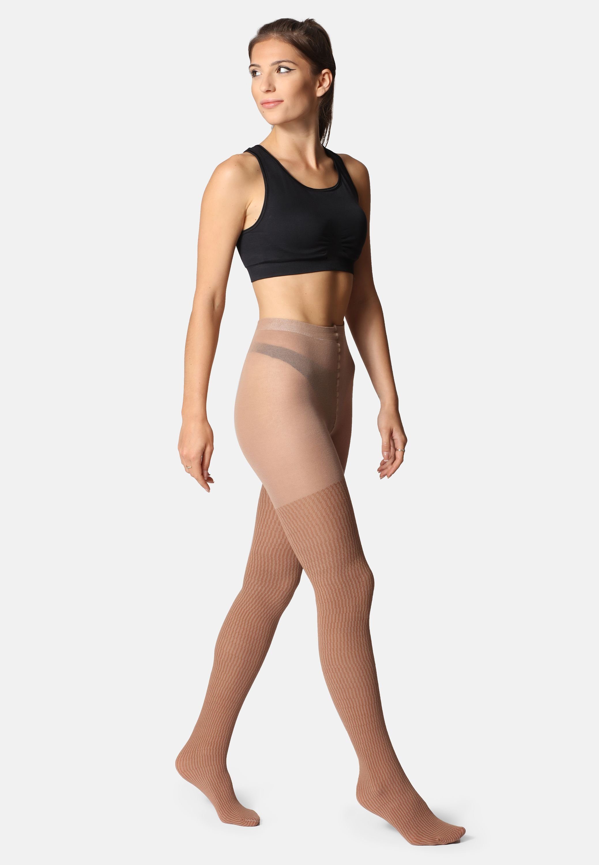 Bellivalini Strumpfhose Damen Strumpfhose aus Baumwolle BLV-1115 100 DEN (1 St)