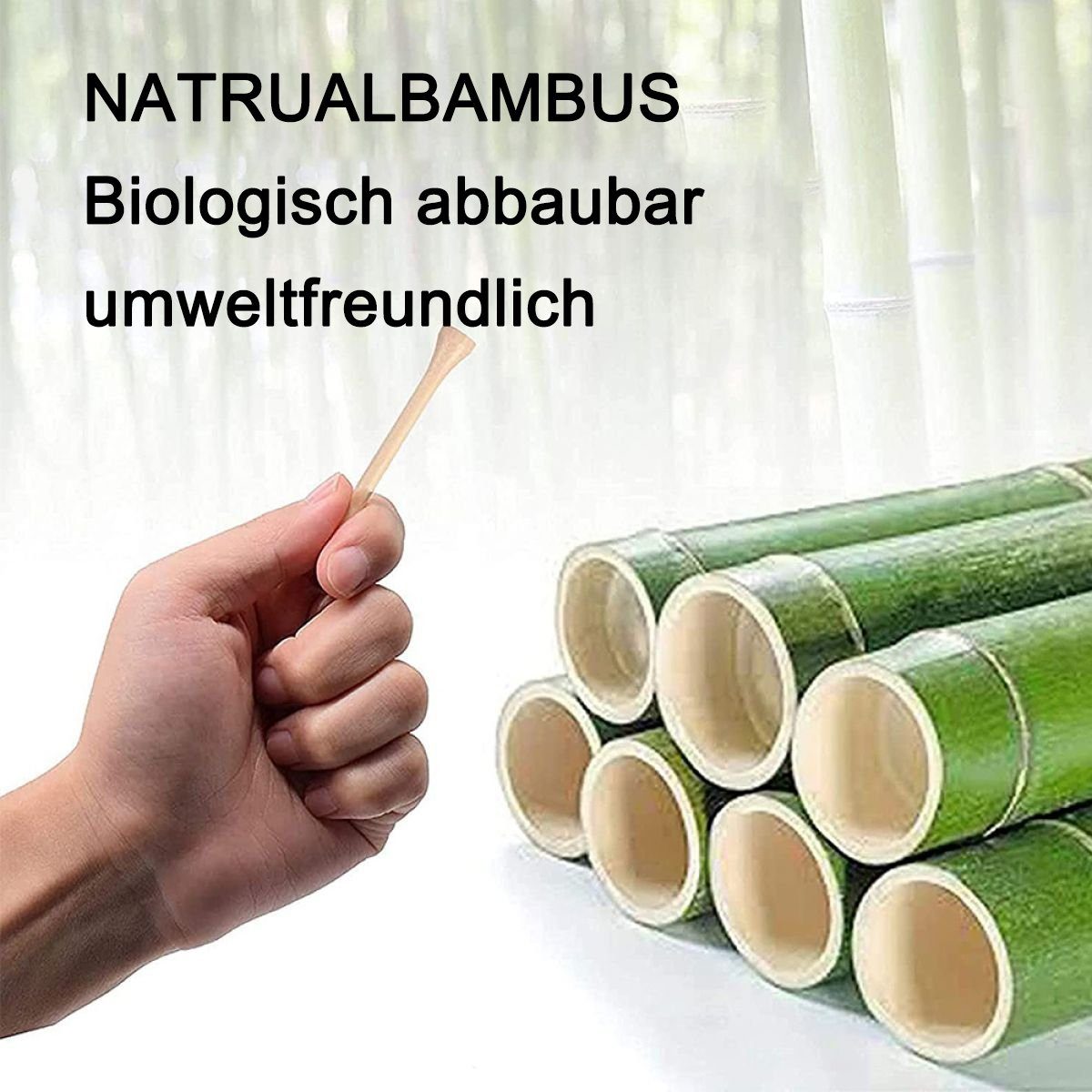 ZmdecQna Golftee Professionelle Bambus-Golf-Tees für Training, reduziert Reibung