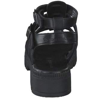 Tom Tailor Sandale in schwarz