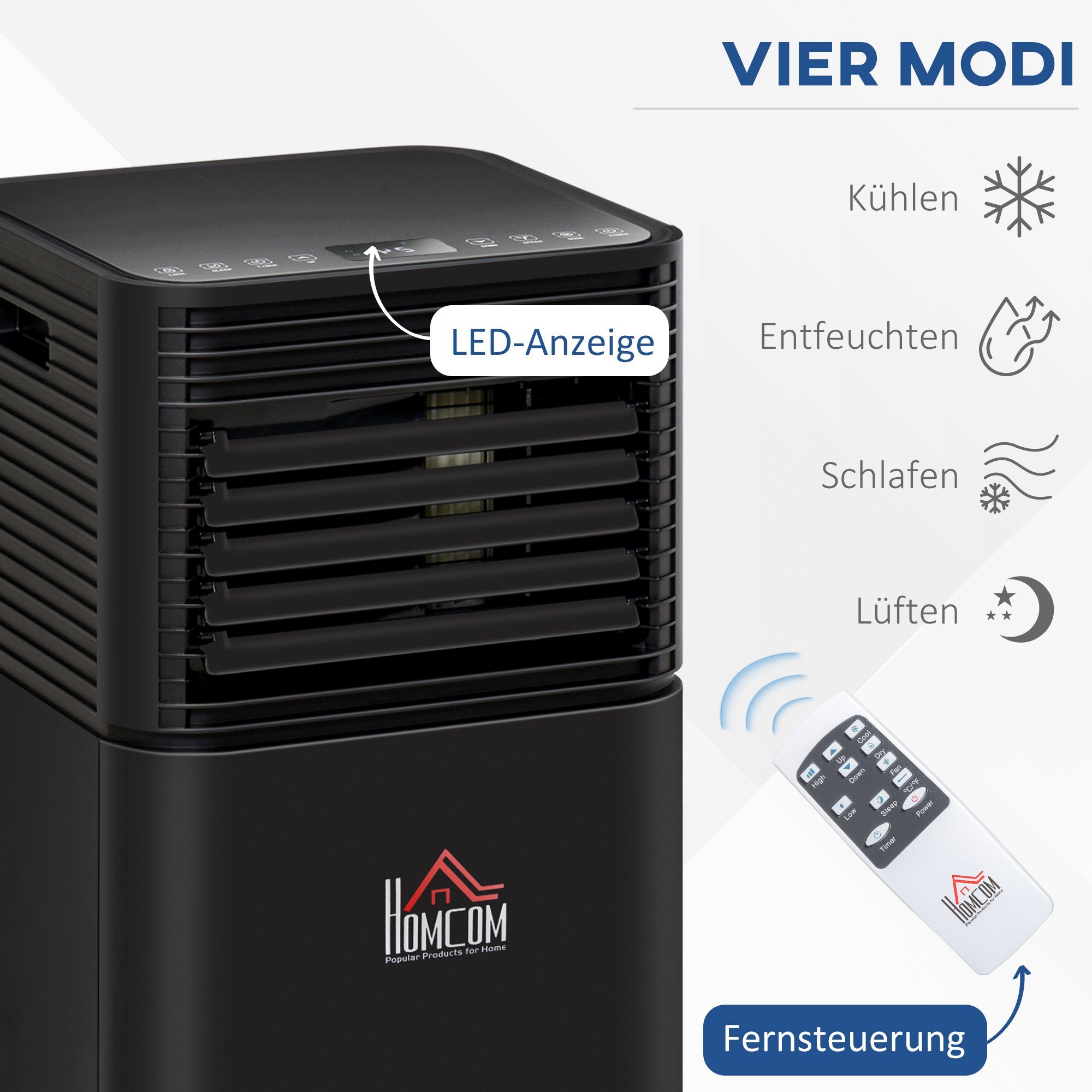 HOMCOM 4-in-1-Klimagerät 823-010V91