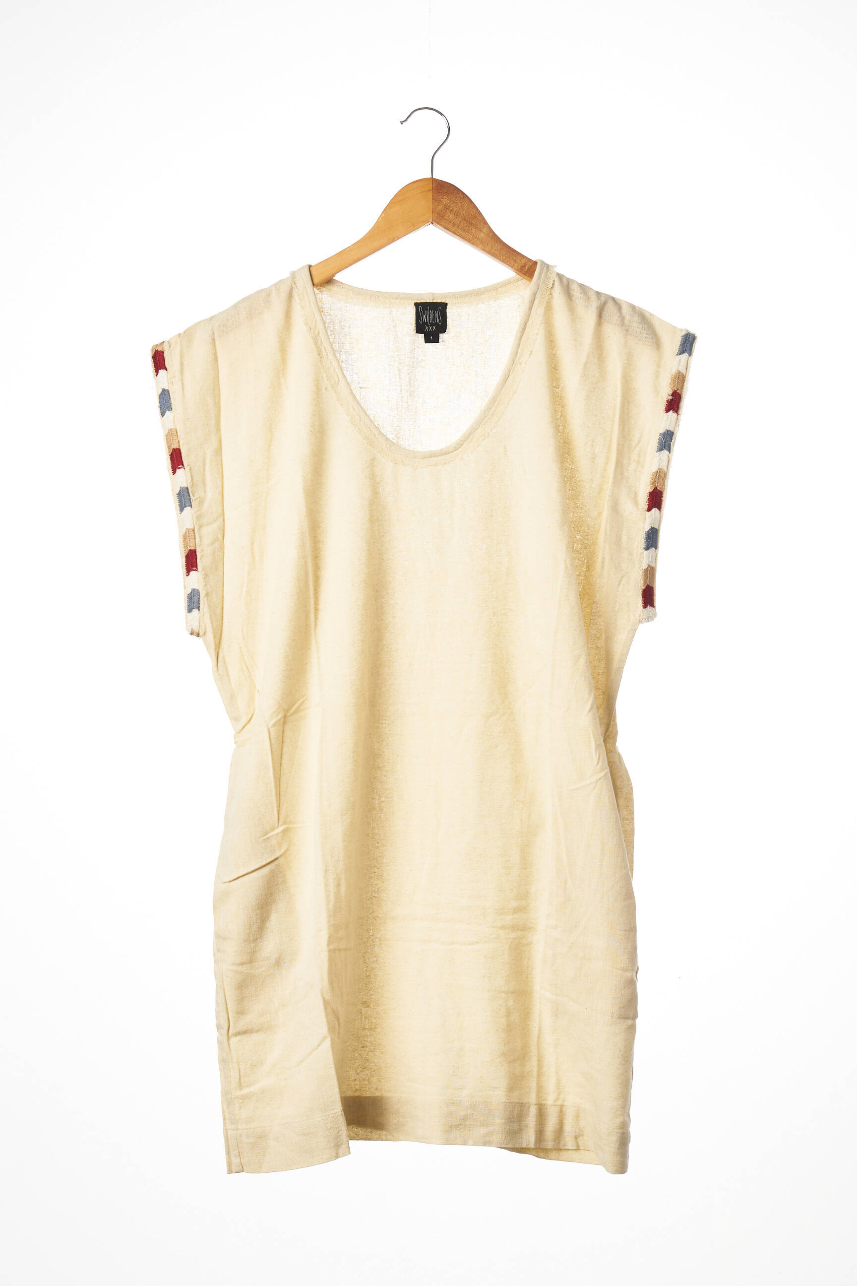 Swildens Tuniquemanchecourte Femme couleur beige