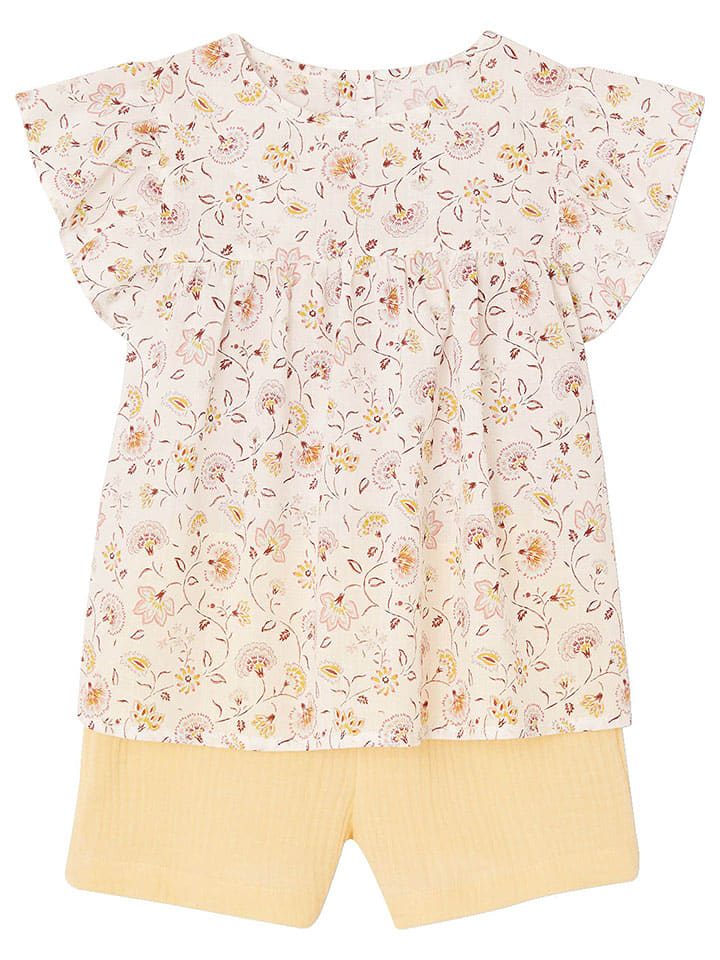 vertbaudet 2tlg. Outfit in Creme/ Gelb günstig kaufen