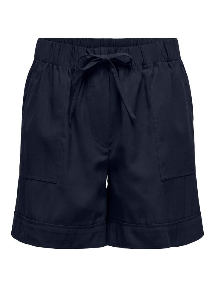 JACQUELINE de YONG Shorts elastische Taille Kordelzug Seitentaschen bequem in Navy günstig kaufen S