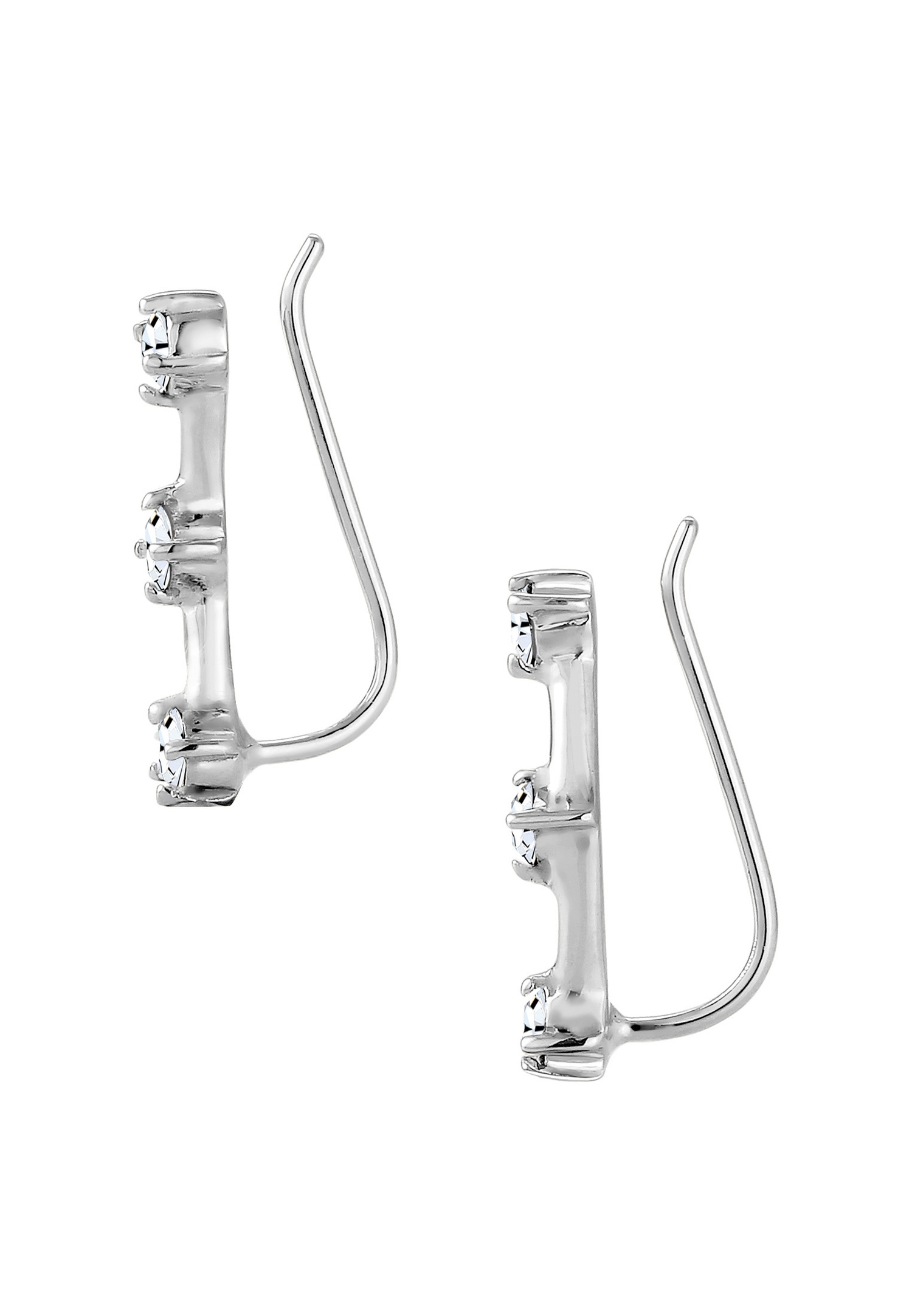 Orecchini da donna Elli Astro Earclimber con cristalli in argento sterling 925.