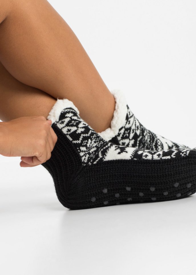 Kuschelhalbsocken mit Teddyfutter