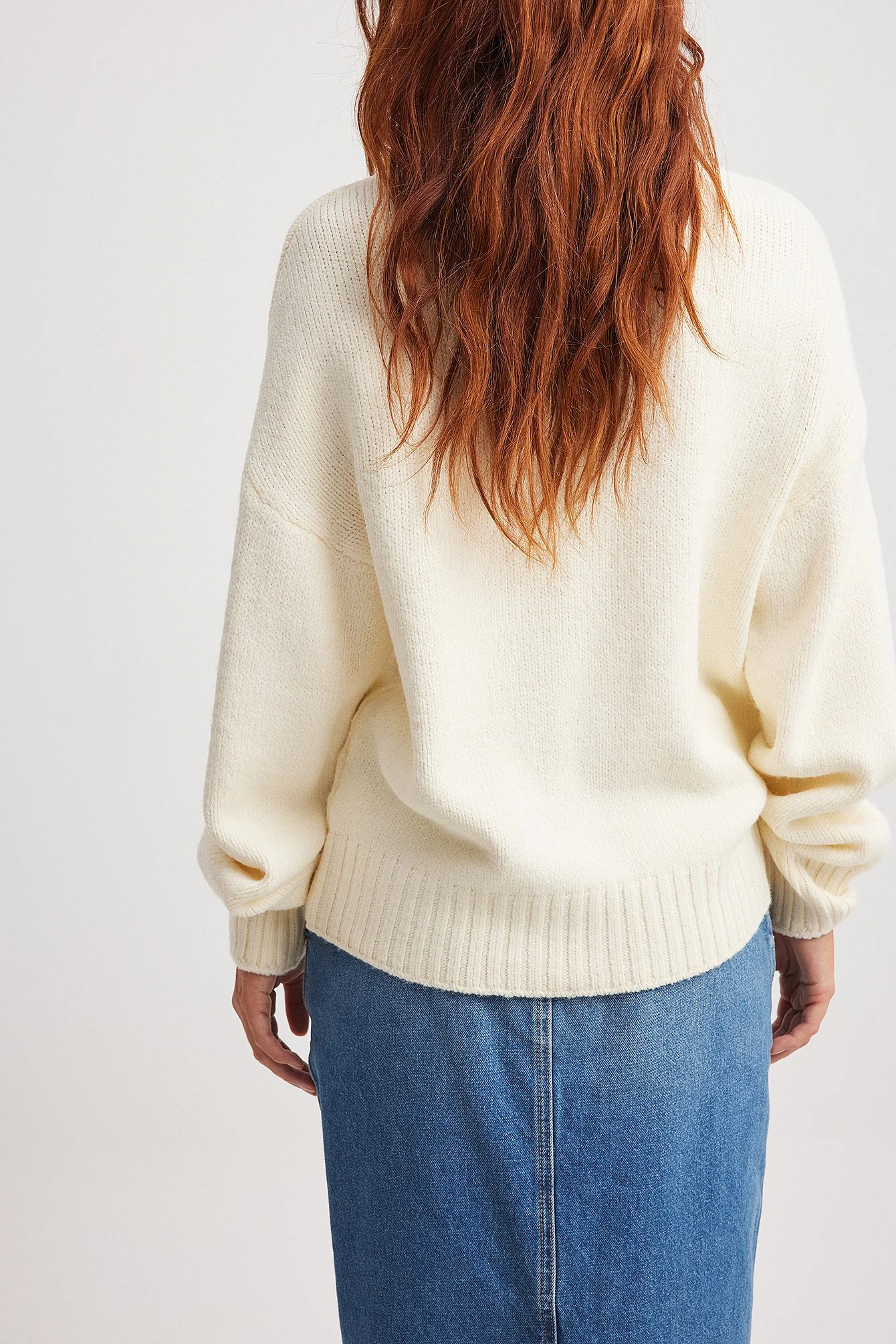 Strickpullover mit Rollkragen
