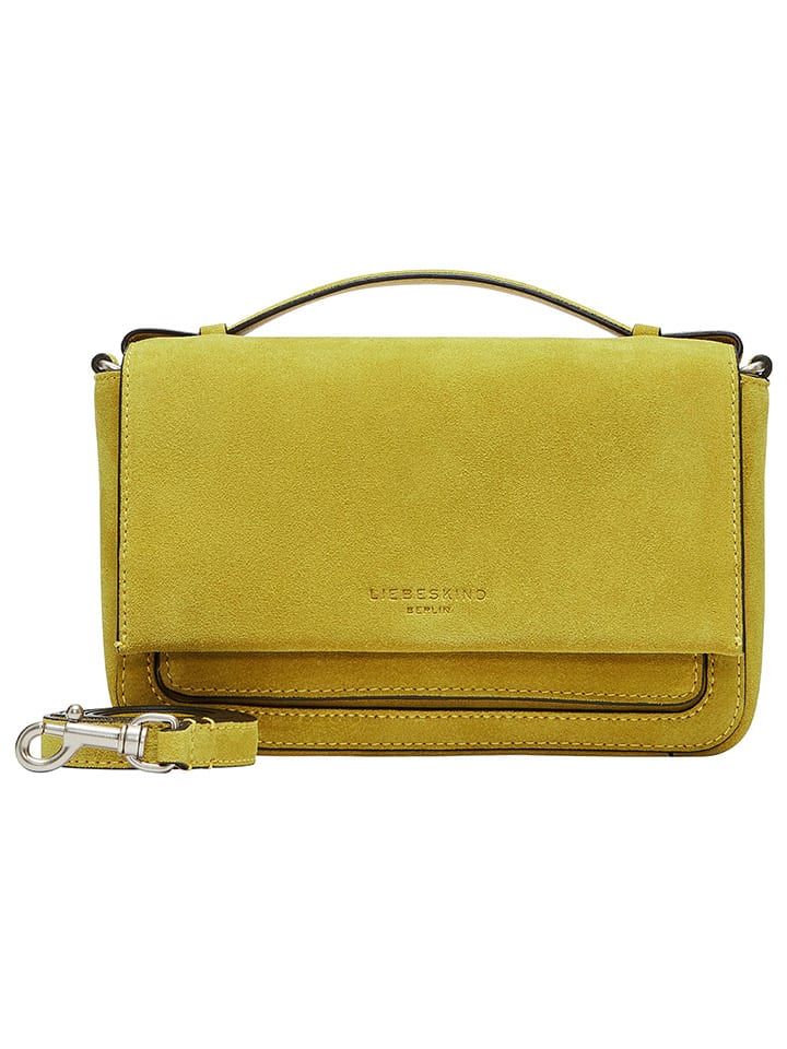 LIEBESKIND BERLIN Leder-Umhängetasche in Gelb - (B)22 x (H)14 x (T)7,5 cm günstig kaufen onesize