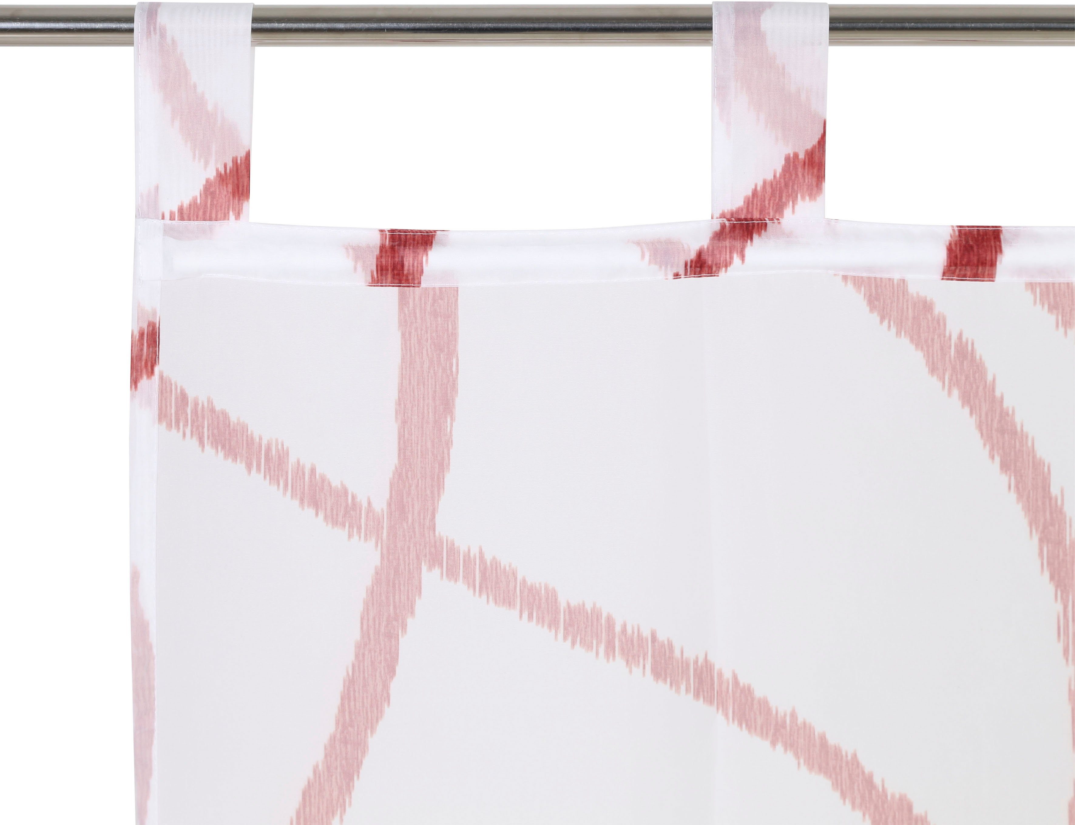 Schiebegardine Bene, my home, Schlaufen (2 St), transparent, Polyester, Inkl. Beschwerungsstange, transparent, glatt, gemustert