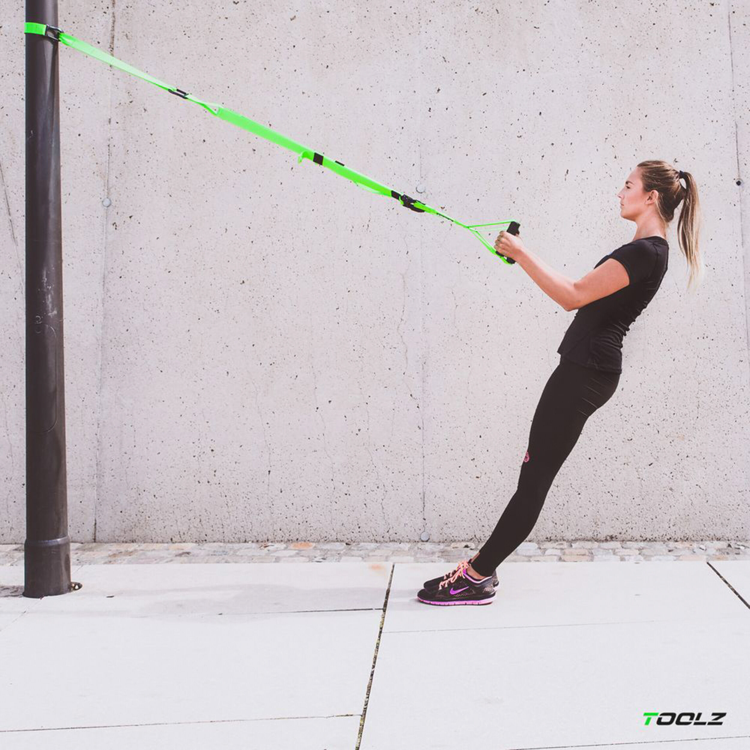 Sling Trainer Trainingsgerät - Grün, Schwarz