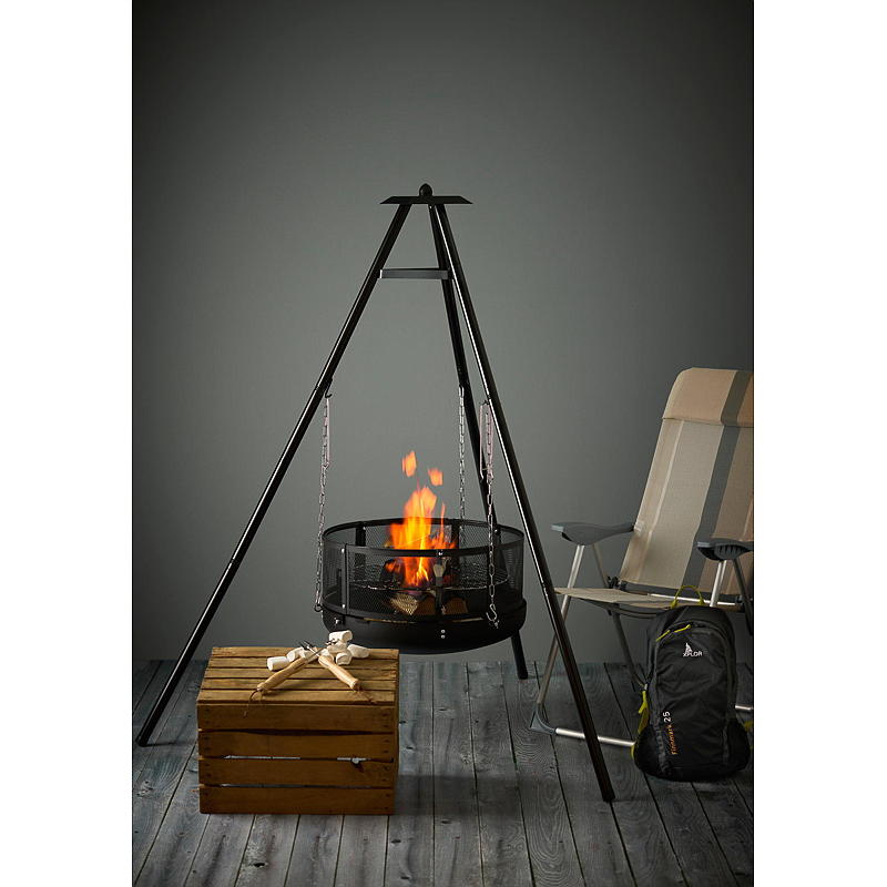 Grillman Bålpanne med stativ Diameter 60 cm