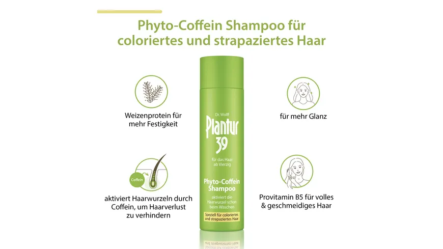 Plantur 39 Phyto-Coffein Shampoo speziell für strapaziertes und coloriertes Haar 250ml 250 ml