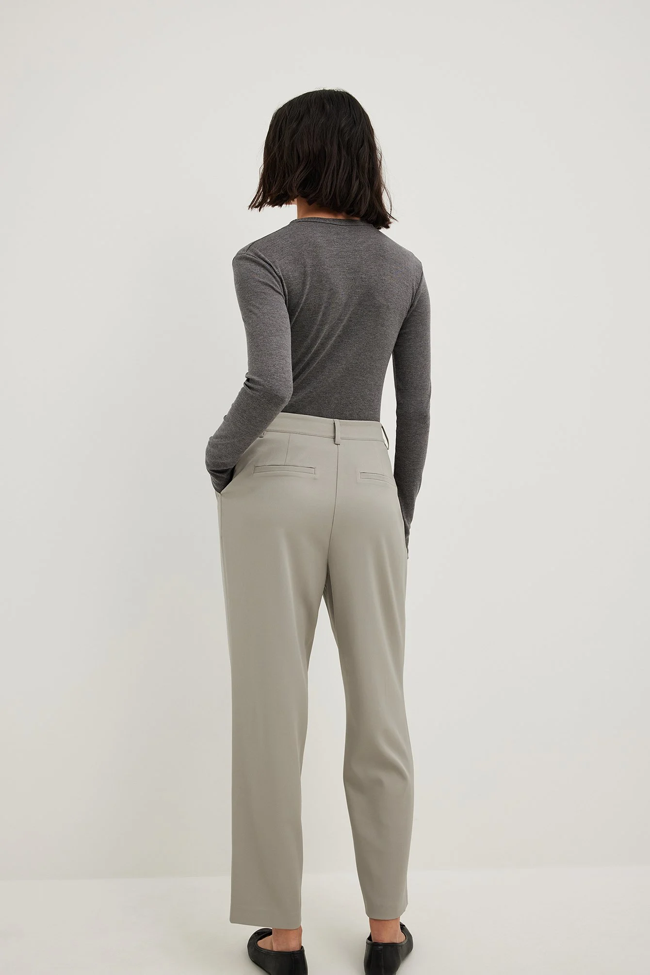 Crop-Hose mit hoher Taille