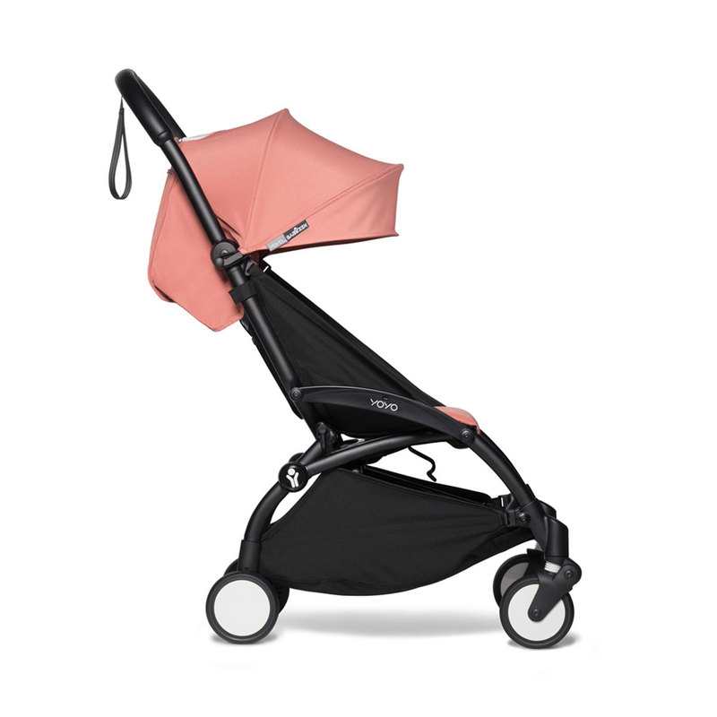 Poussette Yoyo2 4 roues châssis noir assise 6+ ginger Babyzen