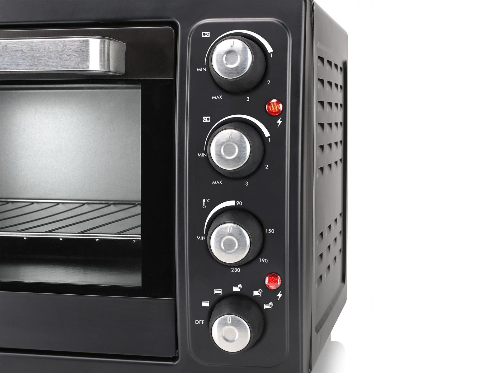 Tristar Minibackofen, Kleiner 38L Tisch-Backofen autark Mini Oven Pizzabackofen, Campingofen