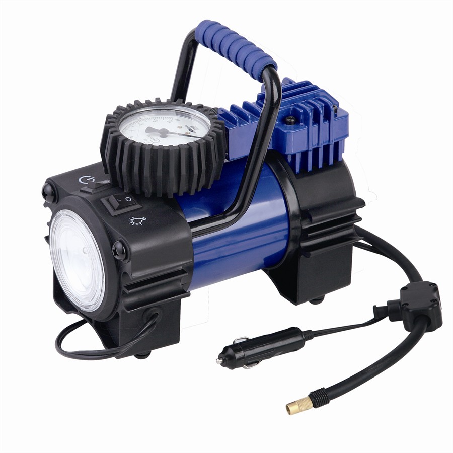 Mini-Kompressor mit LED und Druckmanometer, 12 V, von Norauto - ATU
