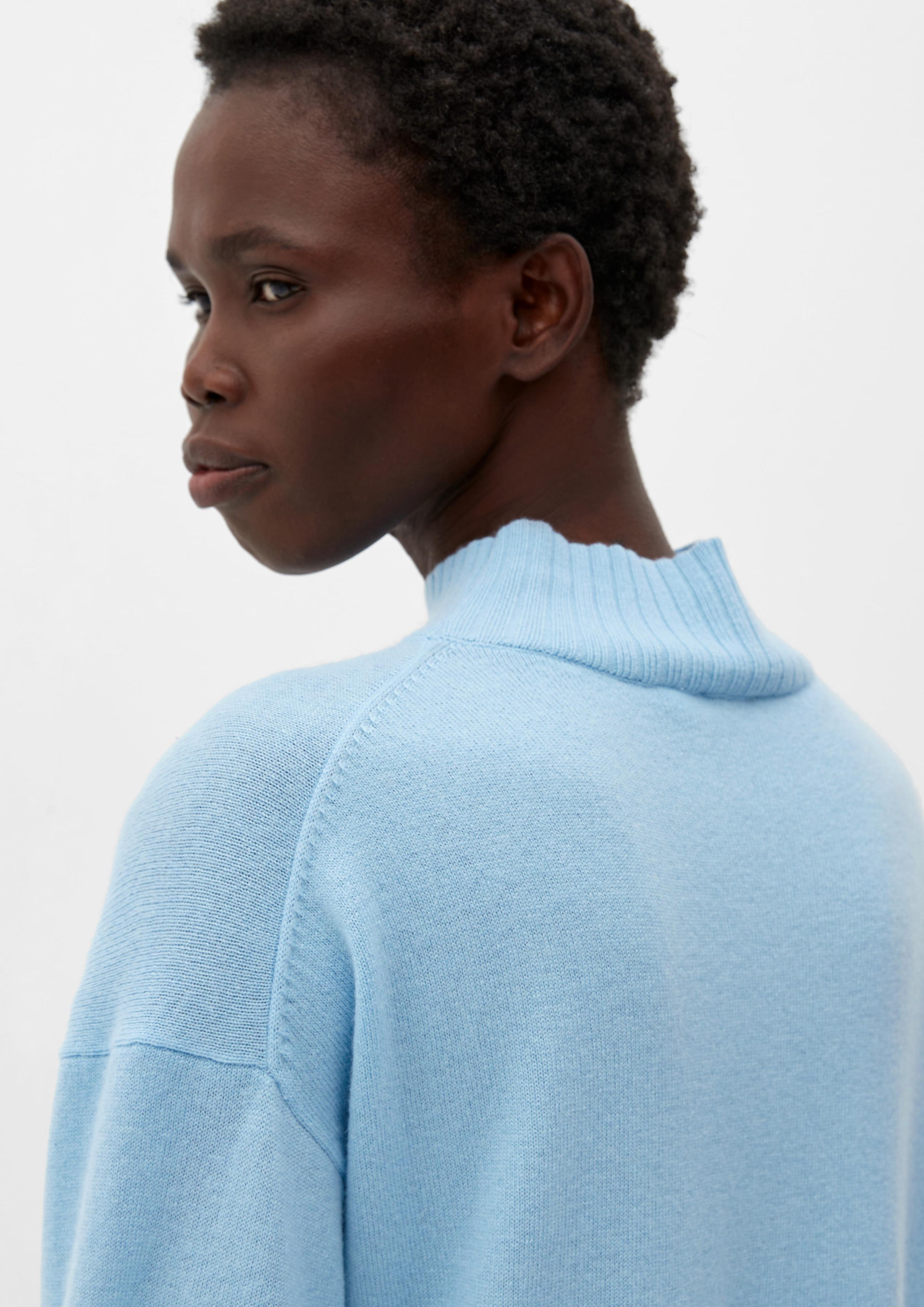 Kaschmirpullover mit Rippblenden  2124234-51X2
