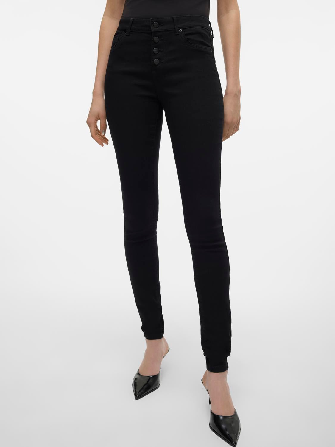 VMALIA Mid Rise Gerade geschnittener Slim Fit Jeans