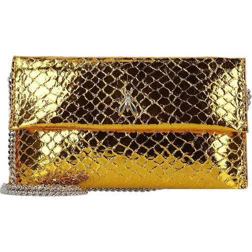 Patrizia Pepe Fly Clutch Tasche Leder 21 cm