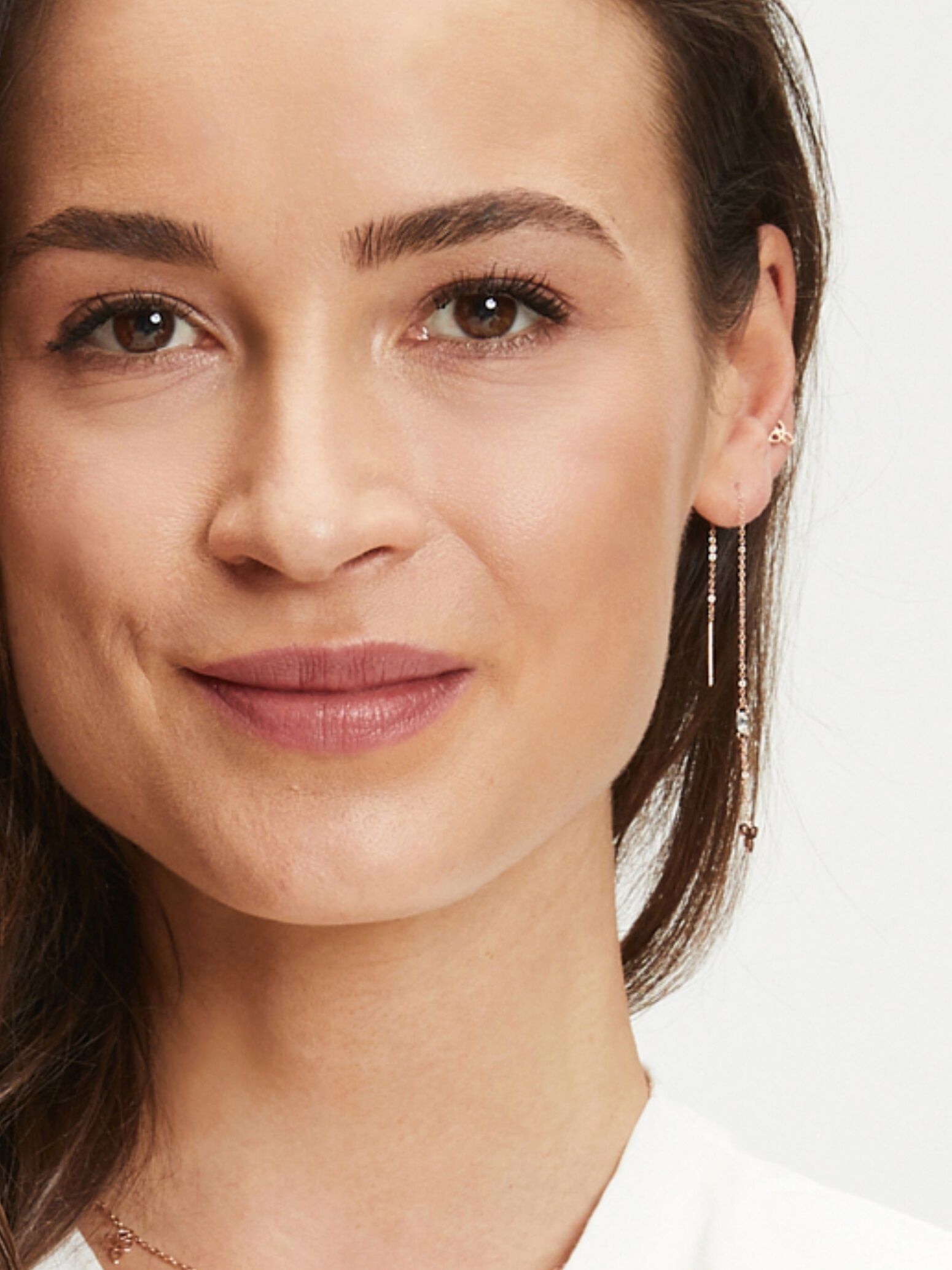 Boucles d'oreille - or rose