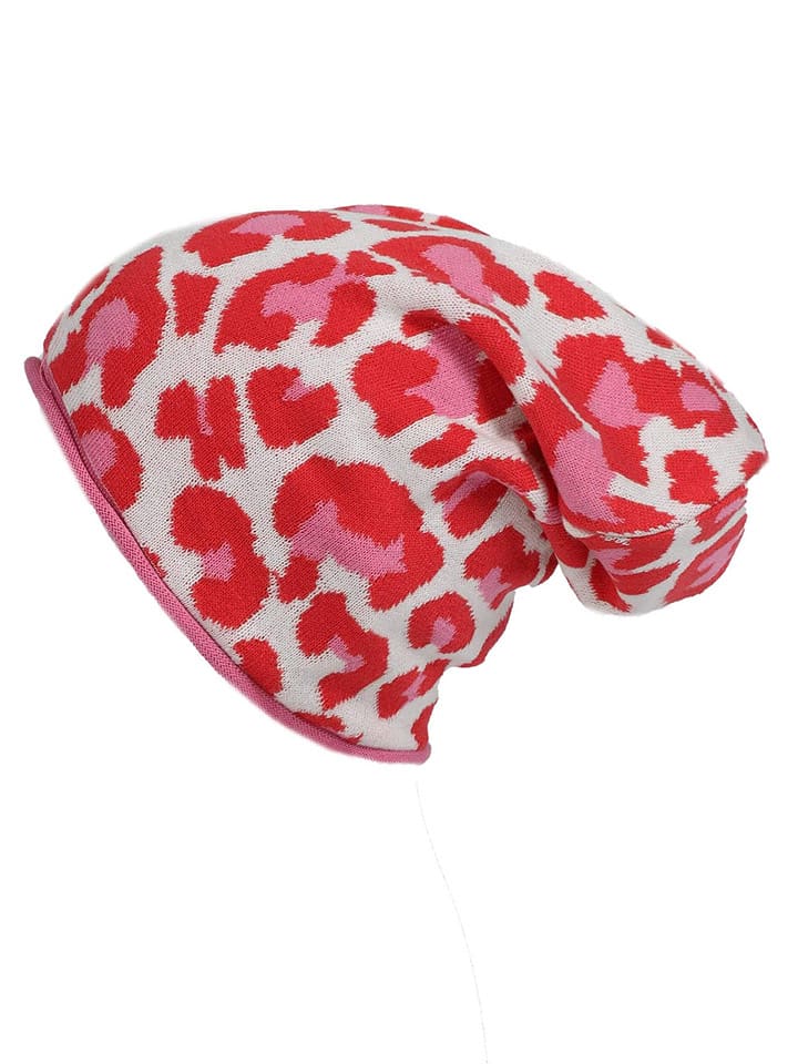 Zwillingsherz Beanie in Weiß/ Rot günstig kaufen onesize