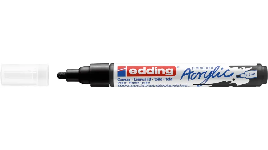edding Acrylmarker 5100 medium schwarz schwarz
