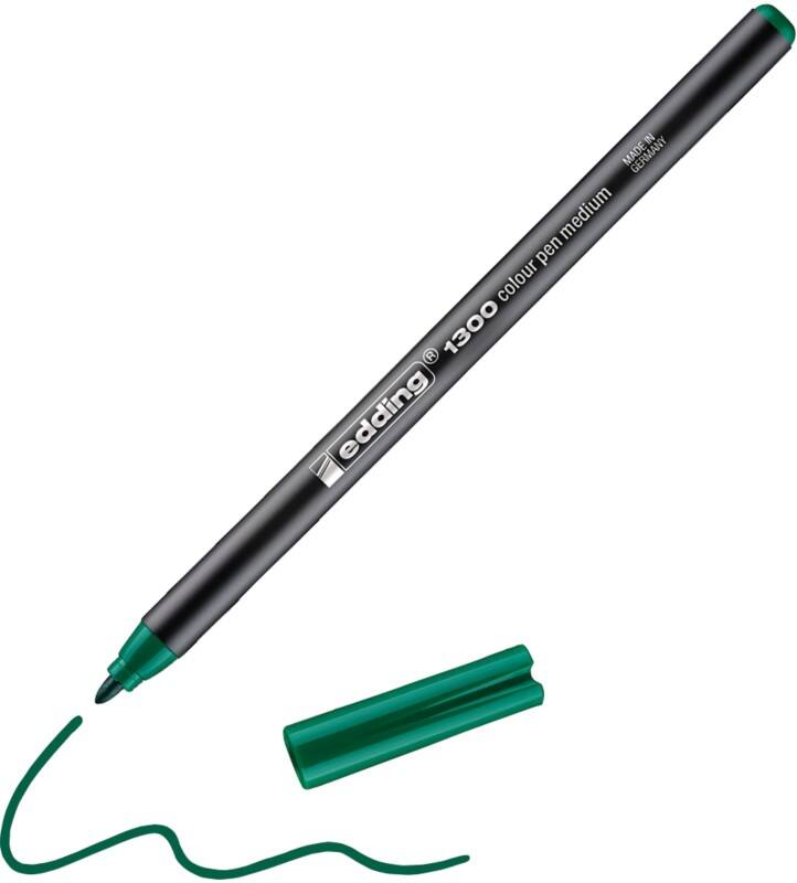 edding Filzstift 3 mm Mittel Grün 1300 10 Stück
