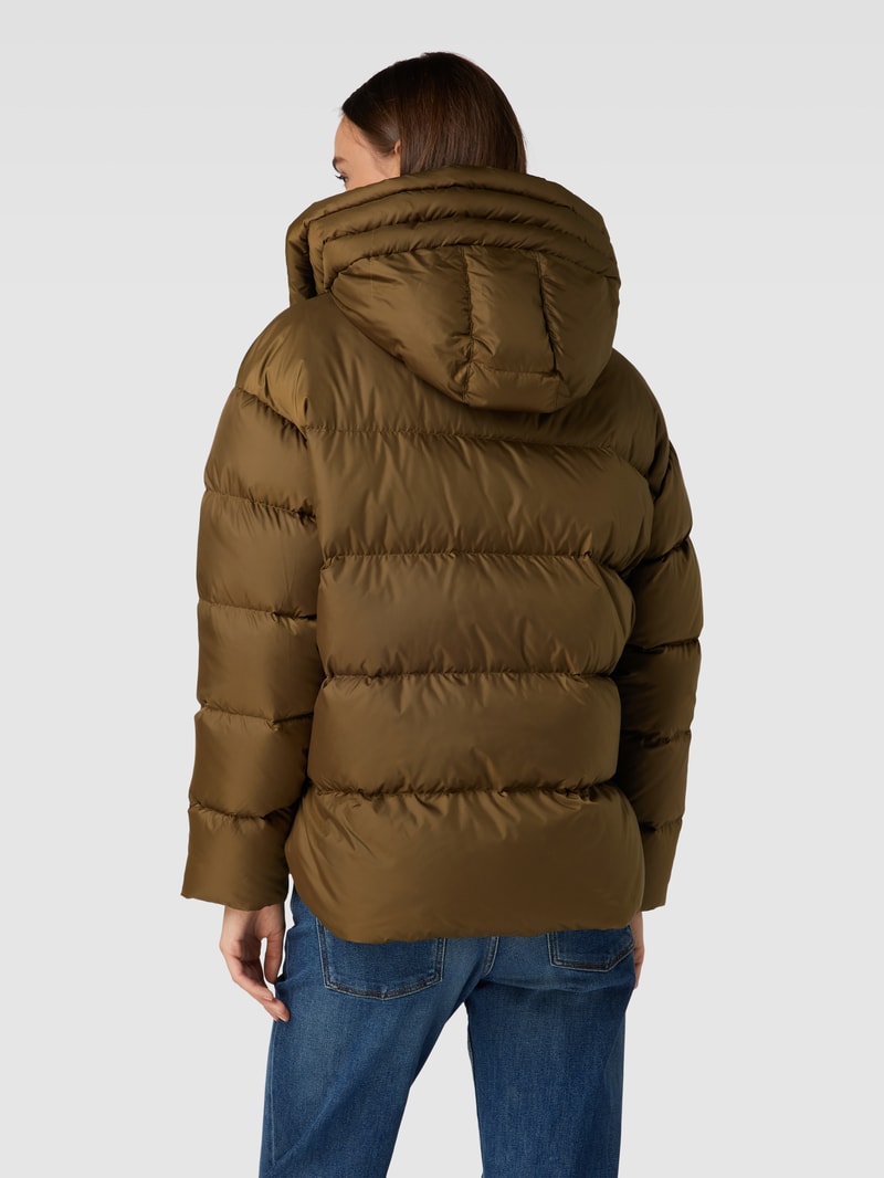 Dauenjacke mit Daunen-Feder-Füllung in khaki