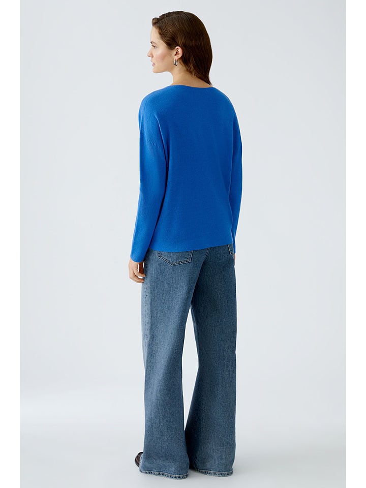 Oui Pullover in Blau günstig kaufen