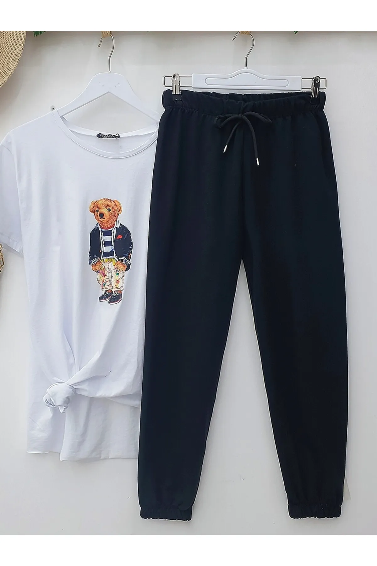 Modamorfo  Jogginghose mit Spitzenbund