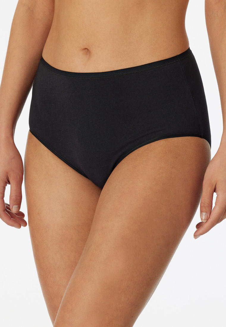 Midi 2er-Pack Organic Cotton schwarz - 95/5