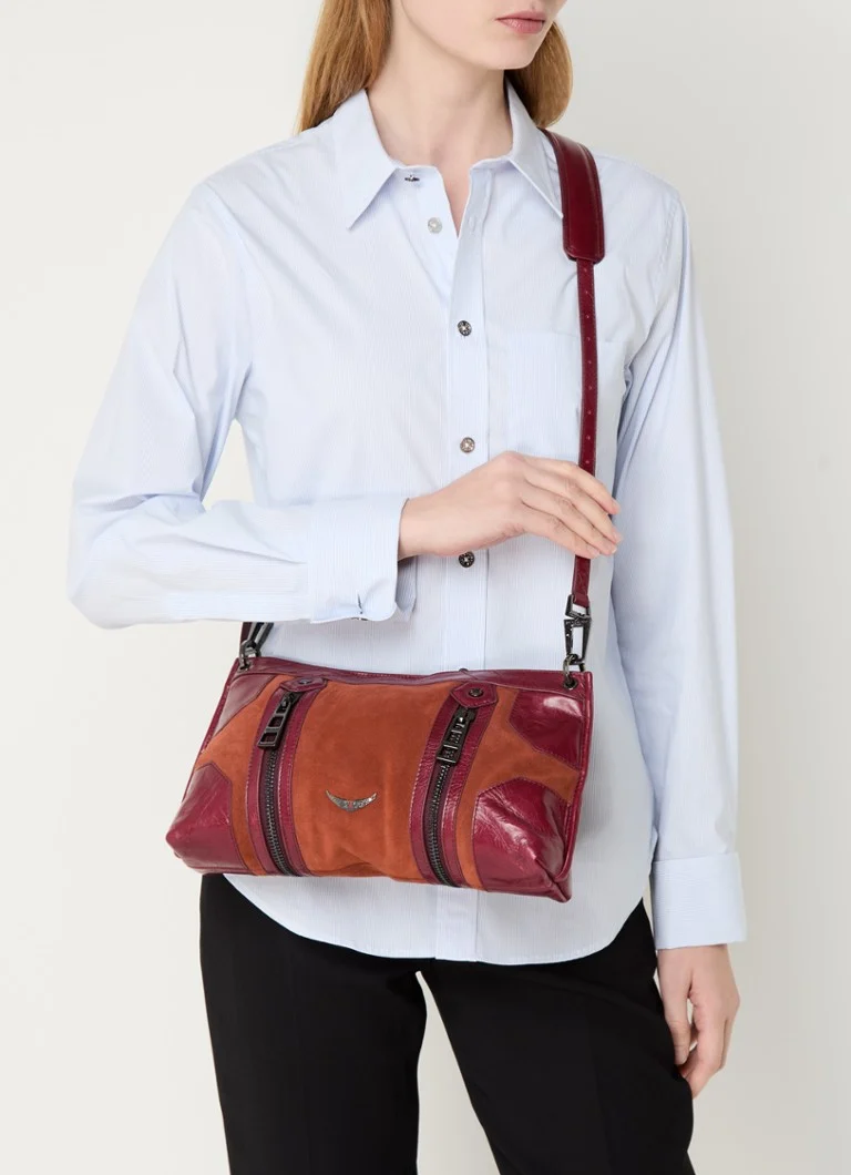 Zadig&Voltaire Sunny Moody leather crossbody bag with suede details