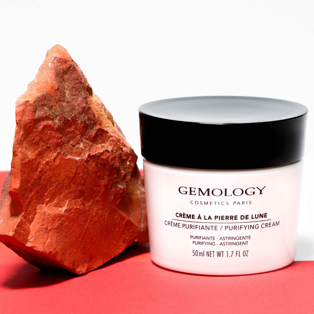 gemology Crème à la Pierre de Lune - Matifiante,Astringente Crème