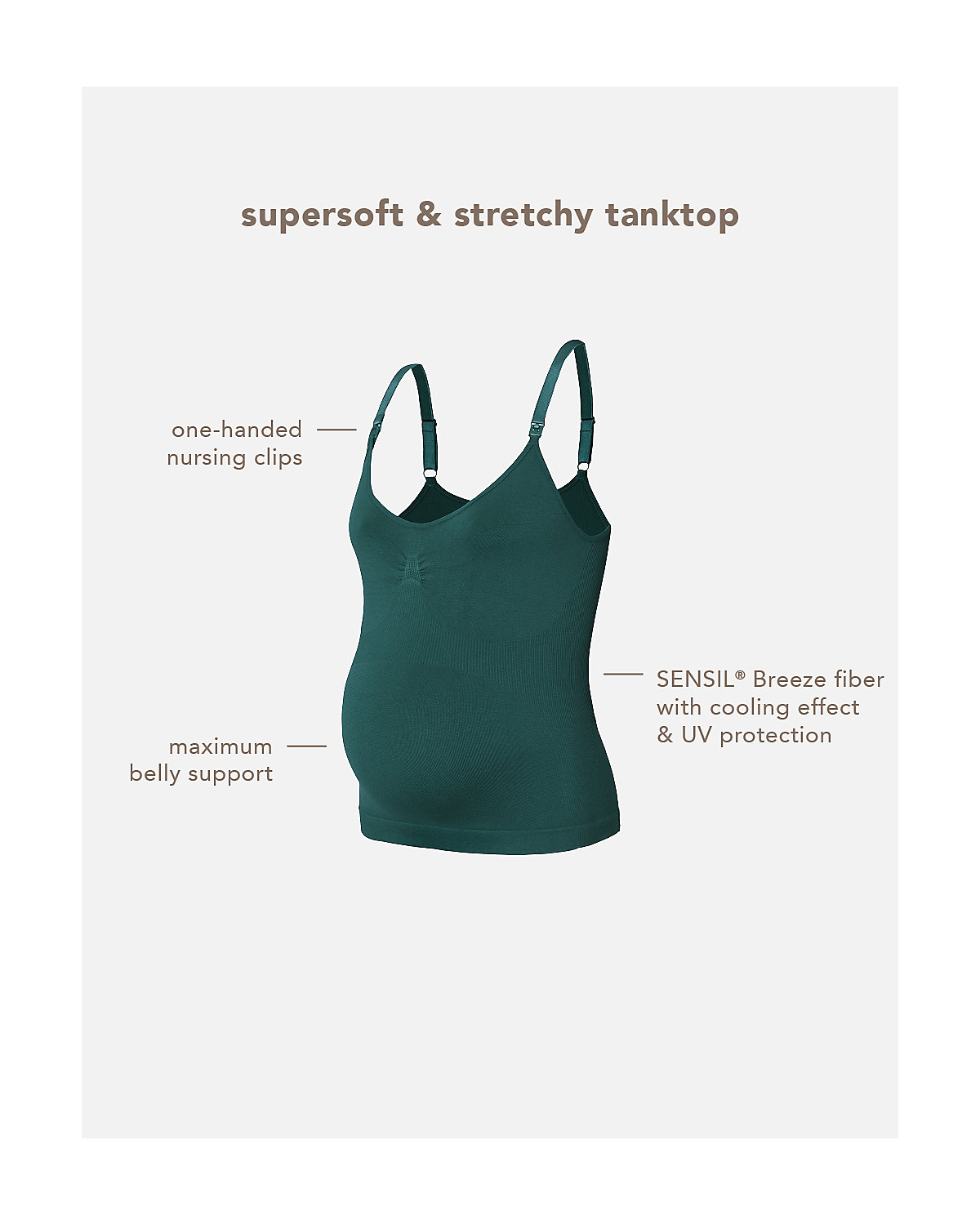 Still-Top Evi Seamless Sensil® Breeze Stillshirts