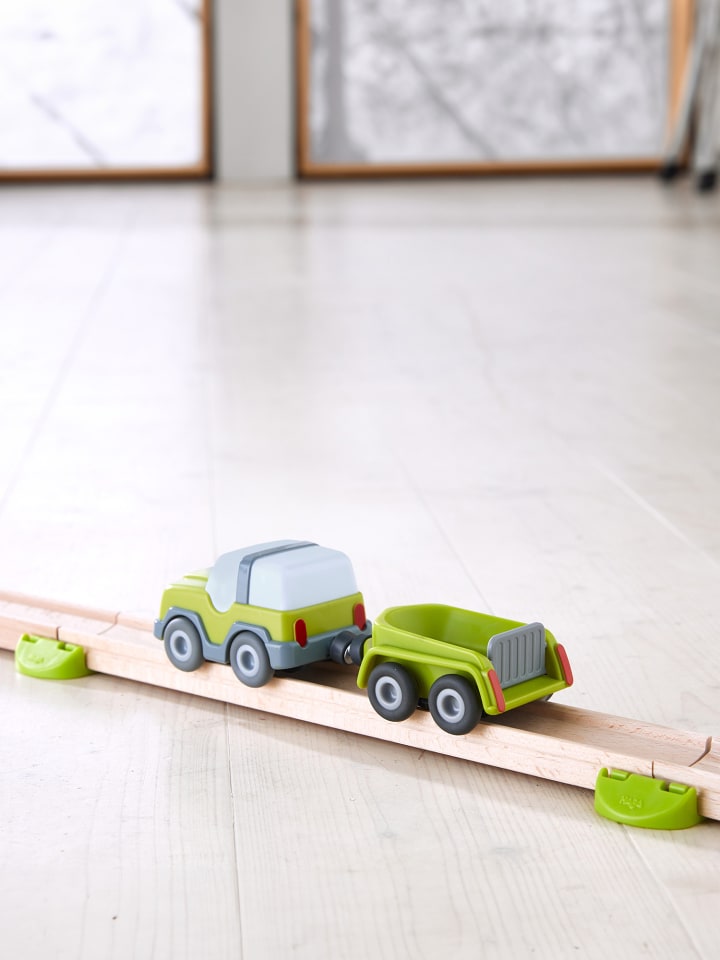 Haba Spielzeug-Traktor Kullerbü – Geländewagen mit Anhänger in mehrfarbig günstig kaufen onesize