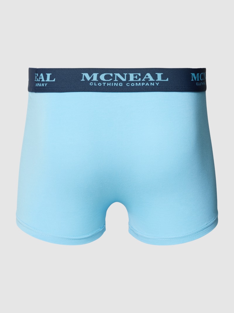 Trunks mit elastischem Logo-Bund im 3er-Pack in blau