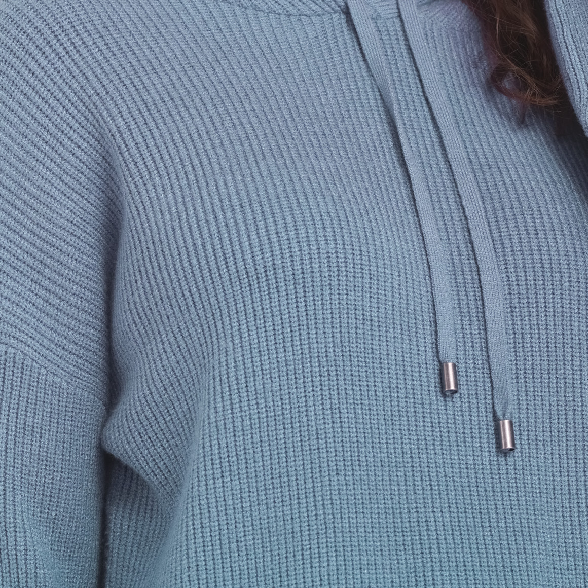 Damen Strickpullover mit Kapuze