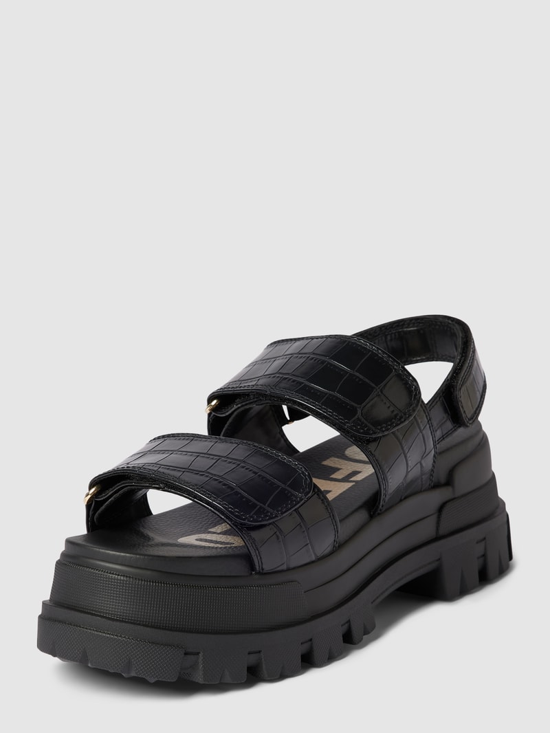 Sandalen mit Klettverschlüssen Modell 'ASPHA' in schwarz