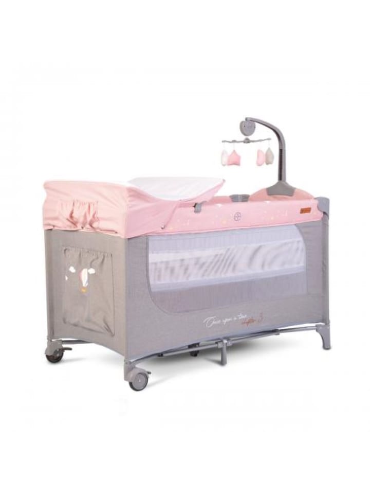 Cangaroo Reisebett Once upon a time in rosa günstig kaufen 60x120 cm