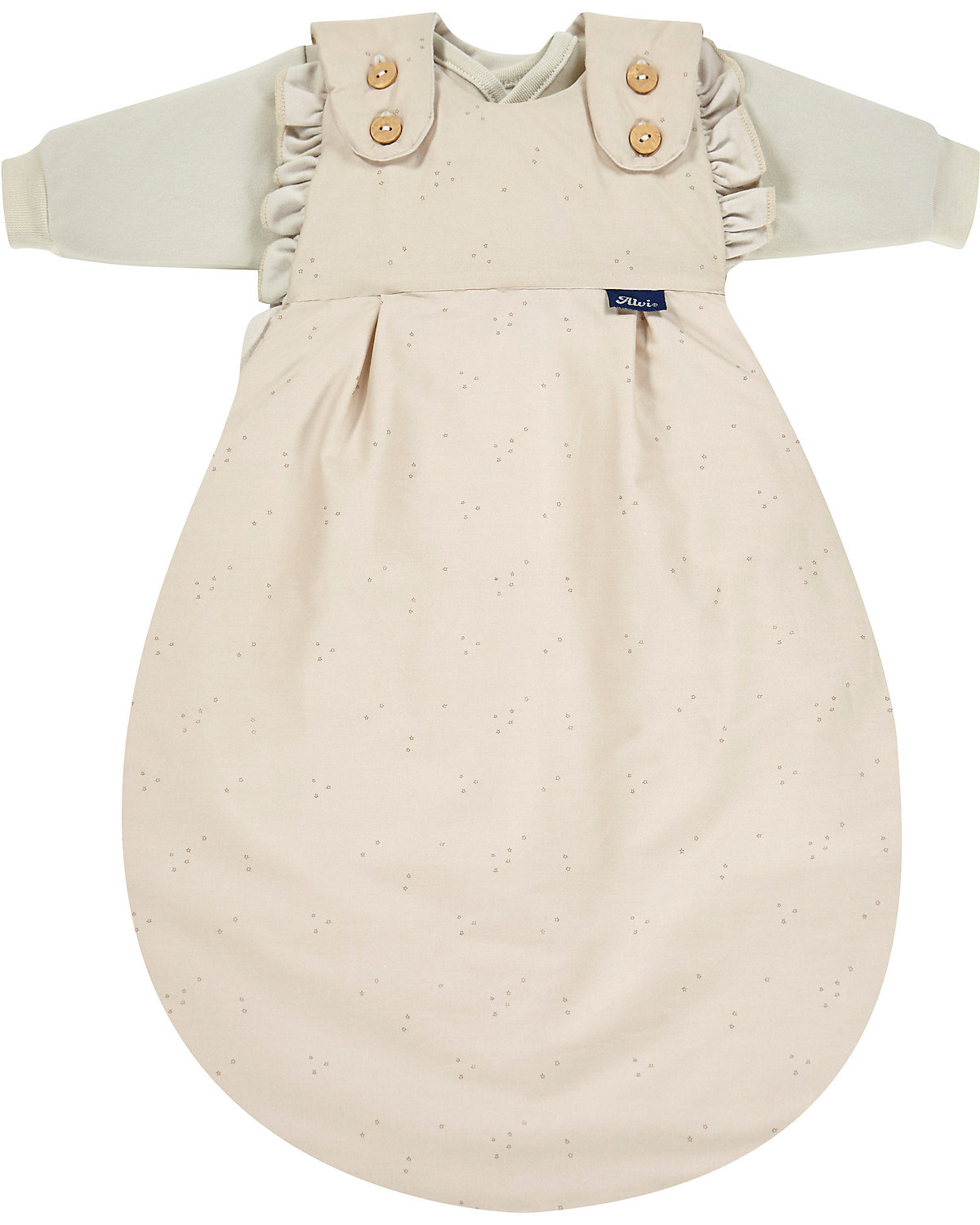 Baby-Mäxchen Schlafsack 3tlg. Volant - TOG 2,5 - Starfant, Gr. 62/68