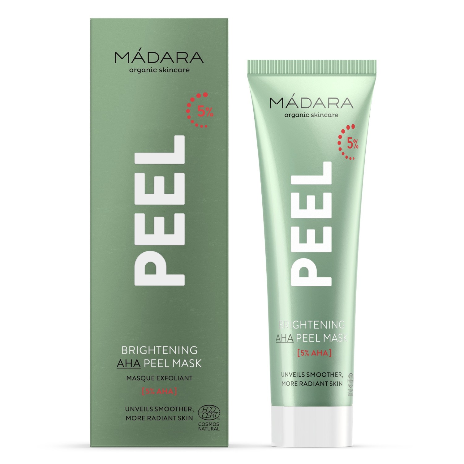 MÁDARA AHA Lysnende Peeling Maske