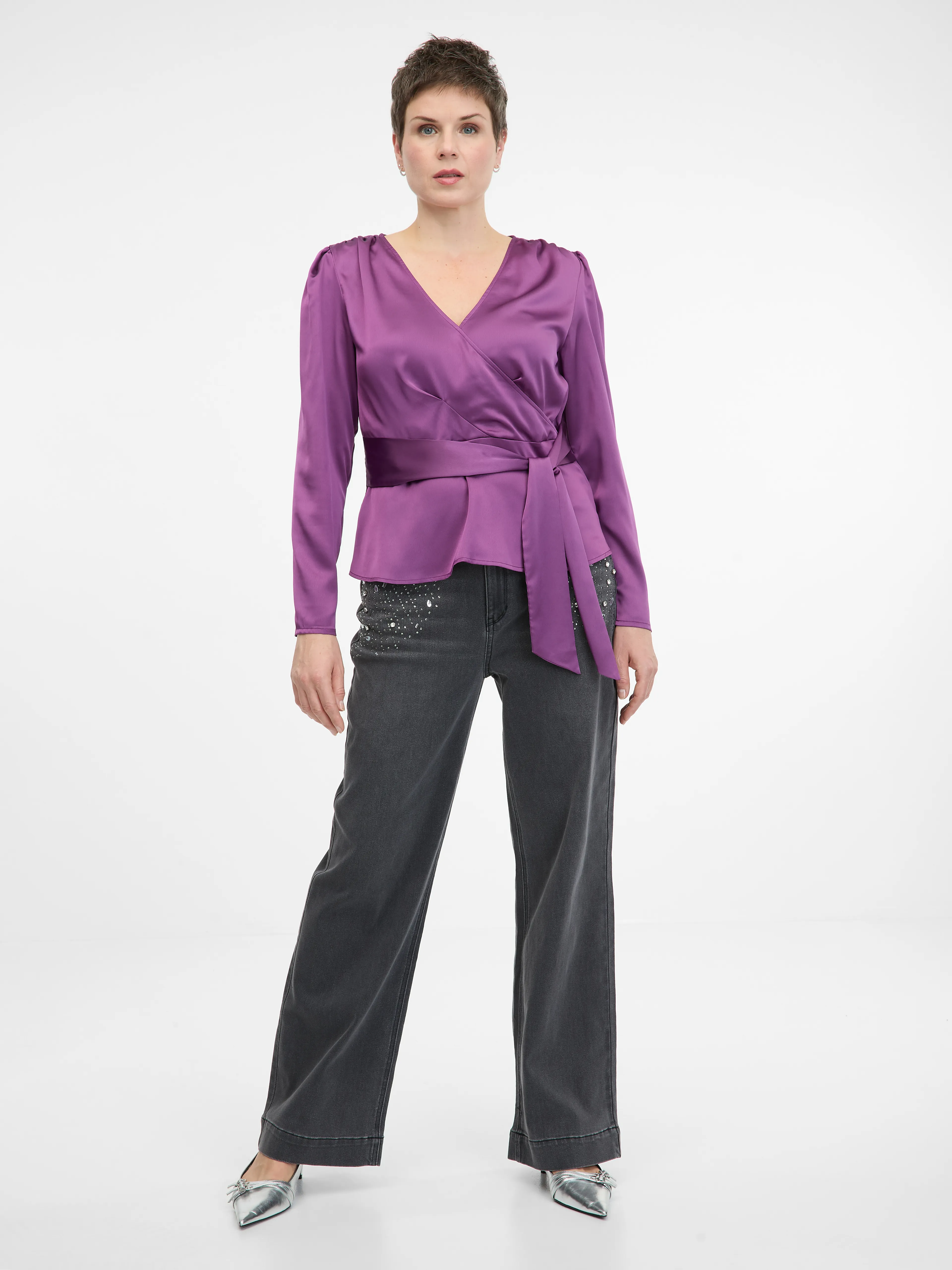 Violette Damenbluse ORSAY