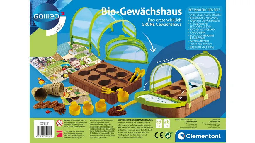 Clementoni - Galileo - Bio-Gewächshaus
