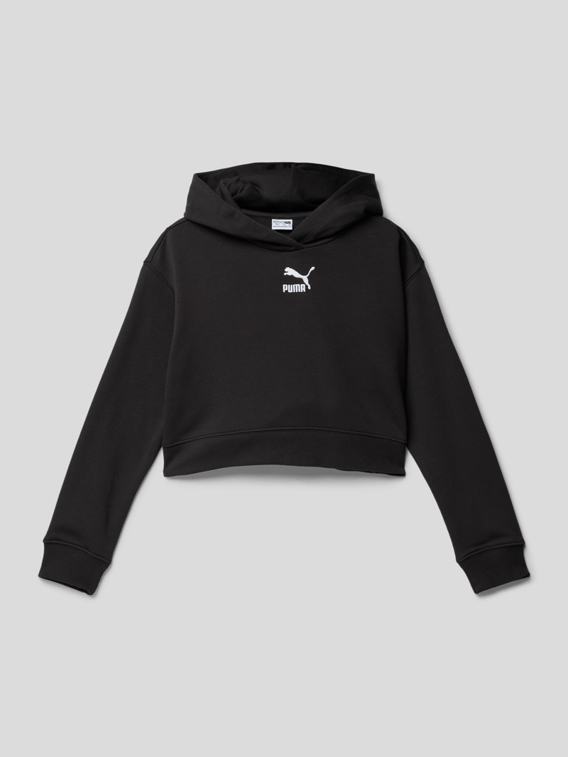 Hoodie mit Label-Stitching Modell 'CLASSICS' in schwarz