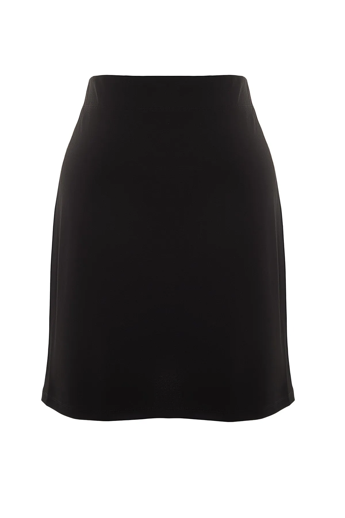 Trendyol Curve  Schwarzer Strickrock mit elastischem Bund TBBAW23AZ00009