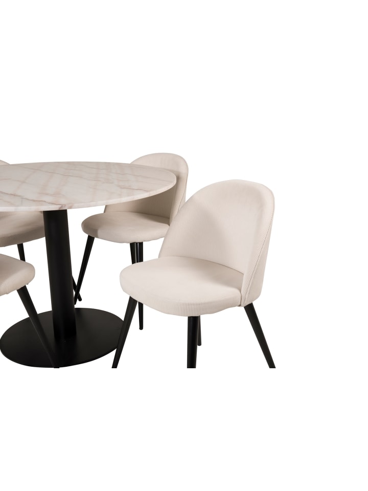 ebuy24 Essgruppe Estelle 78 (5-teilig) Beige 106 x 106 cm günstig kaufen onesize
