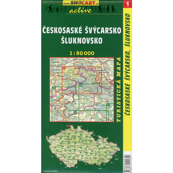 SC 001 Ceskosaske Svycarsko Sluknovsko 1:50 000 - Straßenkarte