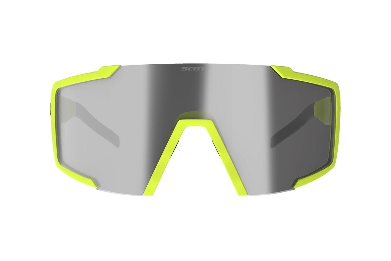 Scott Shield Compact LS Sonnenbrille yellow matt / grey light sens