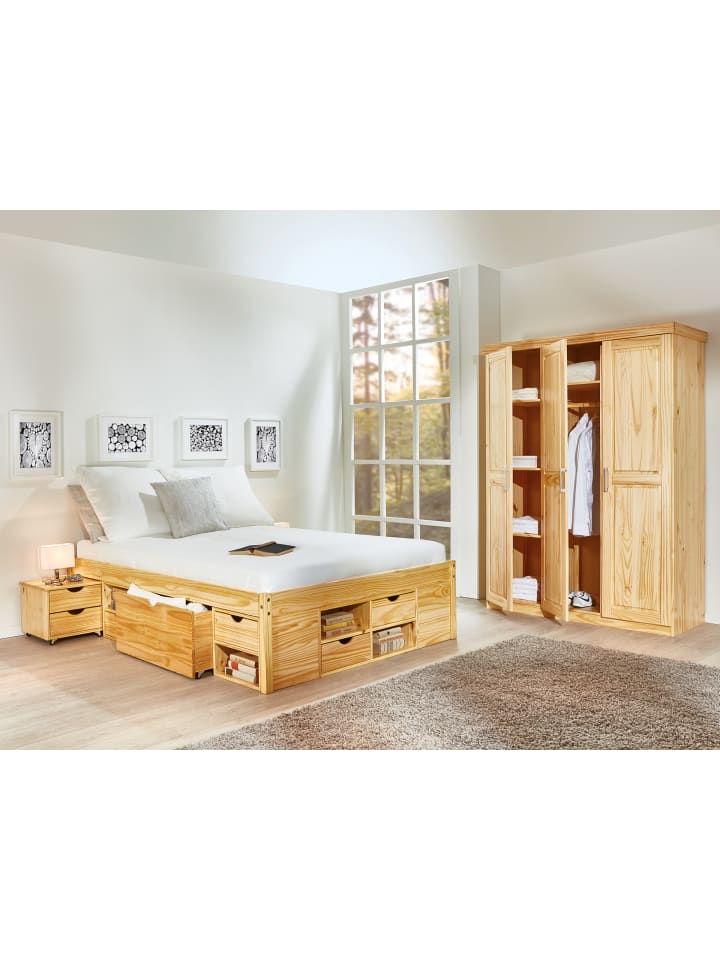 ebuy24 Bett Cluse Holz 209 x 186 cm günstig kaufen onesize